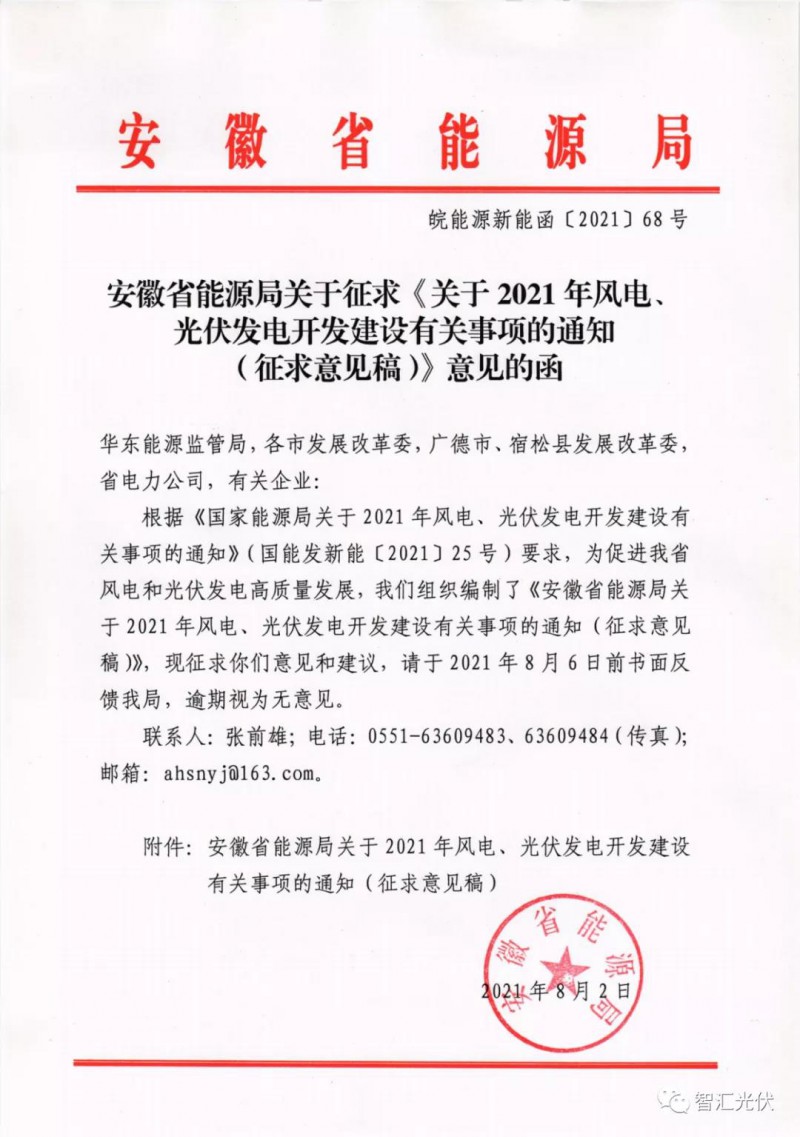安徽：6GW保障性規(guī)模，不要求配儲(chǔ)能、競電價(jià)