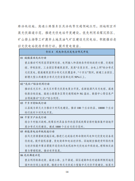 發(fā)改委、能源局等九部委聯(lián)合印發(fā)發(fā)布“十四五”可再生能源規(guī)劃！