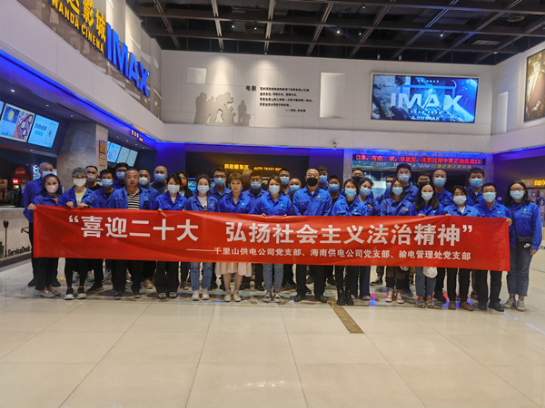 烏海供電公司多家黨支部聯(lián)合開展“喜迎二十大，弘揚(yáng)社會(huì)主義法治精神”主題觀影活動(dòng)