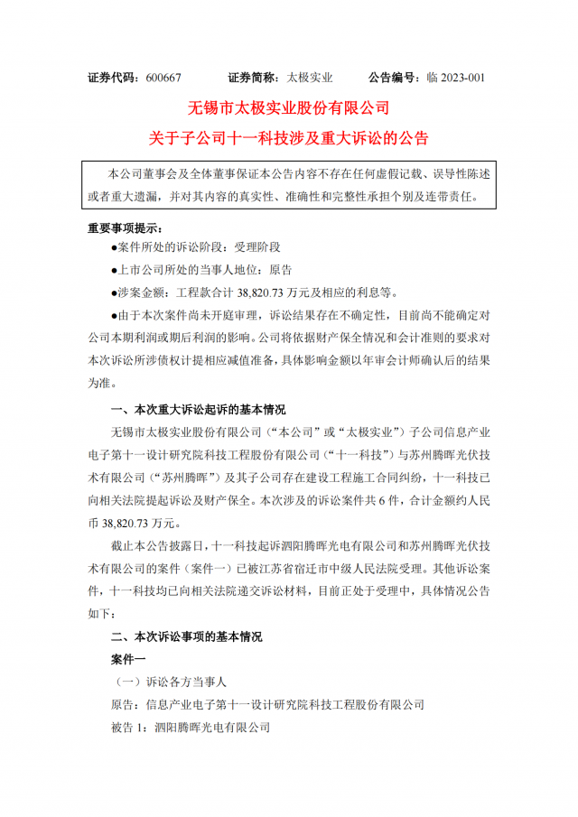 涉案金額3.88億！蘇州騰暉光伏被起訴
