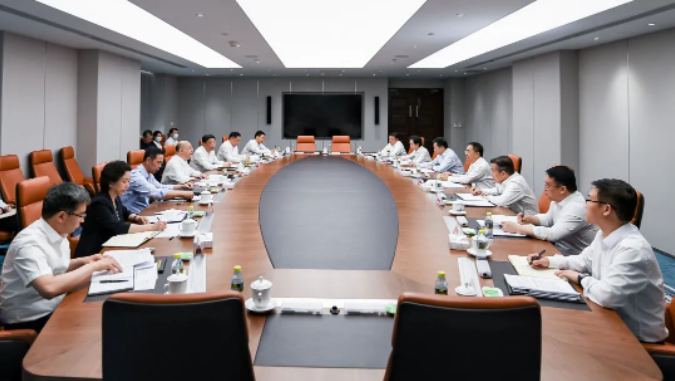 鄒磊、劉明勝與河北省省長王正譜會談