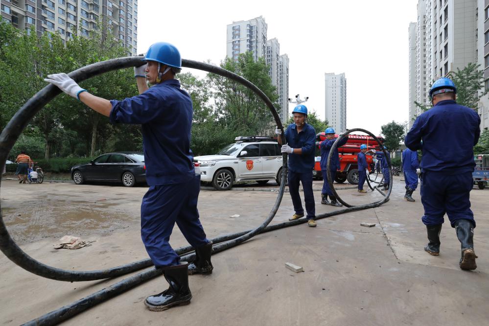 電來了，光就來了——河北涿州加快電力設(shè)施搶修見聞