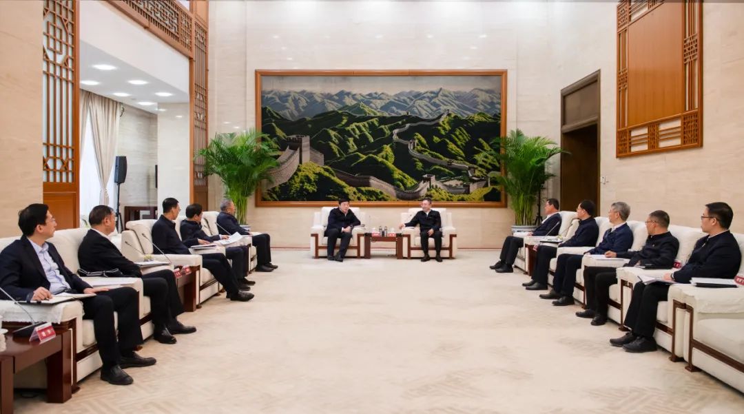 大唐集團(tuán)董事長、黨組書鄒磊與國家電網(wǎng)董事長、黨組書記張智剛會談