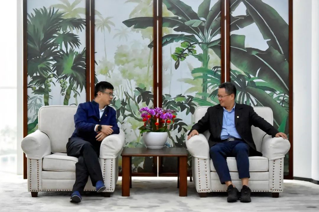 國(guó)電投海南公司黨委副書記、總經(jīng)理劉波濤拜訪大唐海南公司黨委書記、董事長(zhǎng)王俊啟