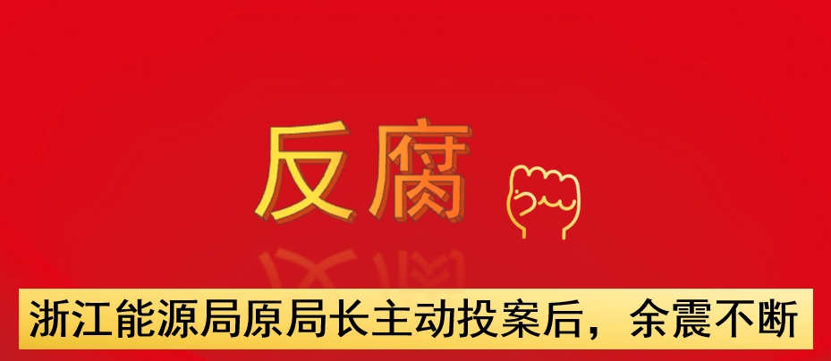 浙江能源局原局長主動投案后，余震不斷